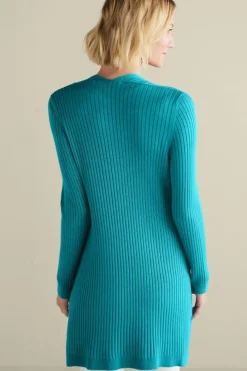 Soft Surroundings Soft Essential Ribbed Long Cardi- Tops|Sweaters & Cardigans