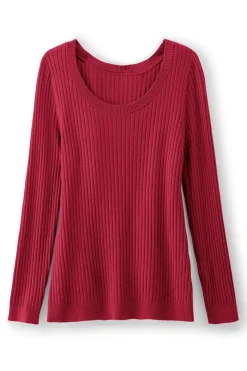 Soft Surroundings Soft Essential Ribbed Pullover Sweater- Tops|Sweaters & Cardigans