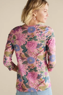 Soft Surroundings Soft Essential Supima 3/4 Sleeve Tee I- Tops