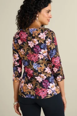 Soft Surroundings Soft Essential Supima 3/4 Sleeve Tee I- Tops