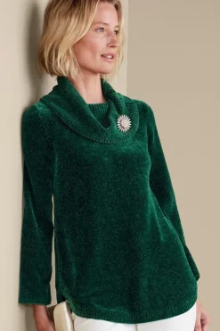 Soft Surroundings Soft Winds Chenille Tunic Sweater- Tops|Sweaters & Cardigans