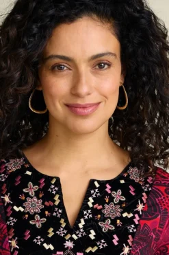 Soft Surroundings Soreli Hammered Hoop Earrings- Jewelry|Earrings