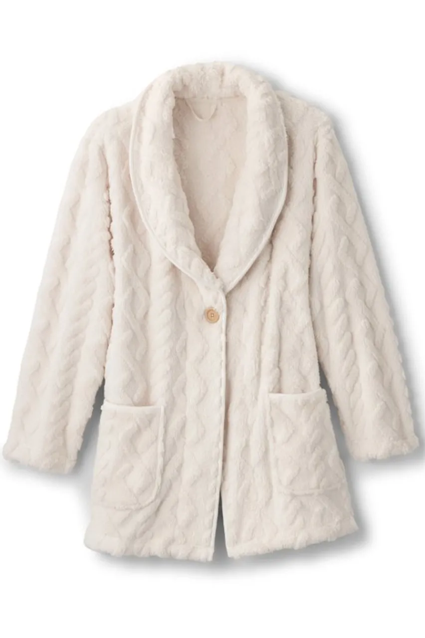 Soft Surroundings Textured Most Wonderful Cardi- Sweaters & Cardigans|Sleepwear & Lounge