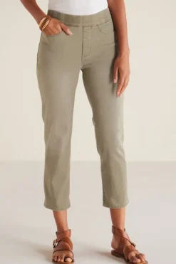 Soft Surroundings The Ultimate Denim Pull-On Crop- Jeans