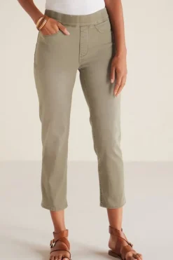 Soft Surroundings The Ultimate Denim Pull-On Crop- Jeans