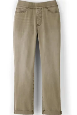 Soft Surroundings The Ultimate Denim Pull-On Crop- Jeans