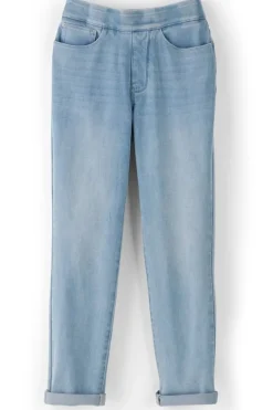 Soft Surroundings The Ultimate Denim Pull-On Crop- Jeans