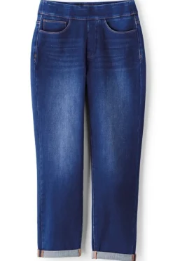 Soft Surroundings The Ultimate Denim Pull-On Crop- Jeans