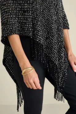 Soft Surroundings Touch Of Sparkle Poncho- Toppers|Jackets & Coats