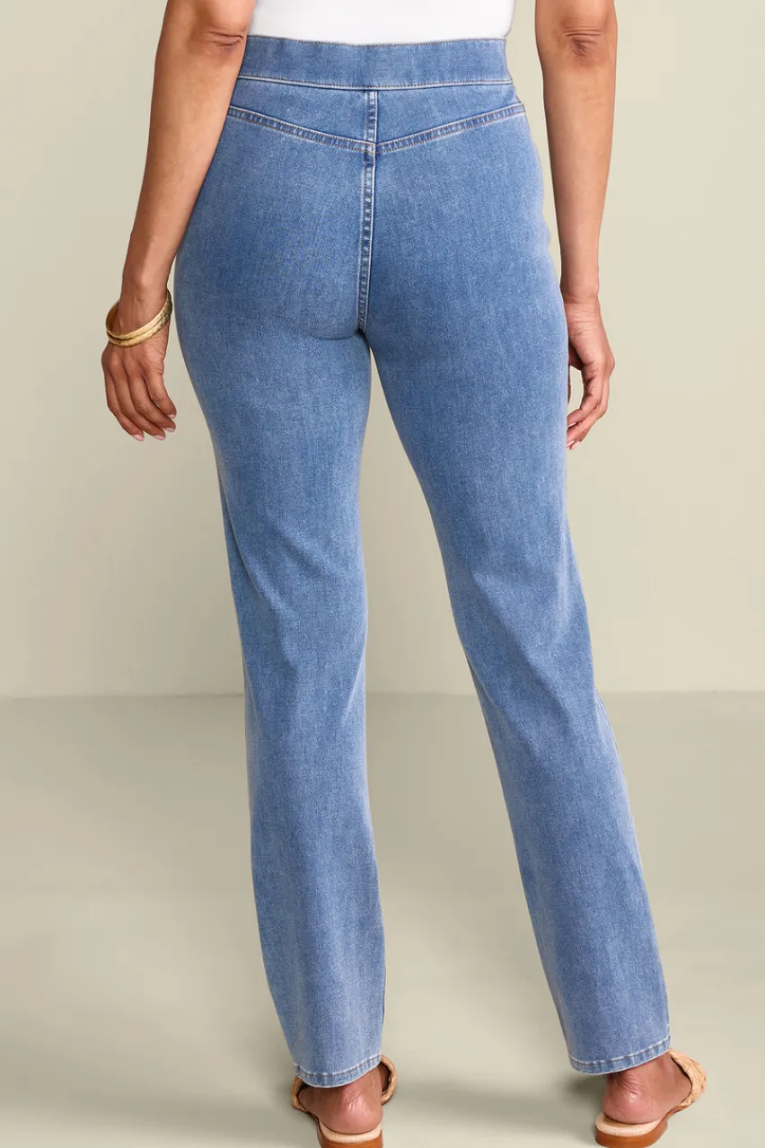 Soft Surroundings Ultimate Denim Pull-On Slim Leg Jeans- Jeans