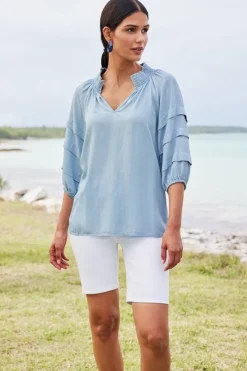 Soft Surroundings Ultimate Denim Slim Leg Shorts- Jeans|Pants