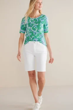Soft Surroundings Ultimate Denim Slim Leg Shorts- Jeans|Pants