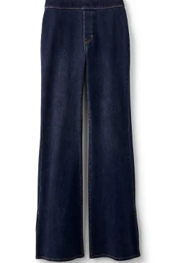 Soft Surroundings Ultimate Denim Slit Hem Flare Jeans- Jeans