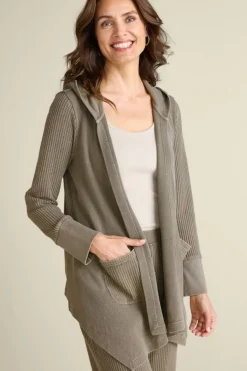 Soft Surroundings Vala Waffle Topper- Toppers|Jackets & Coats