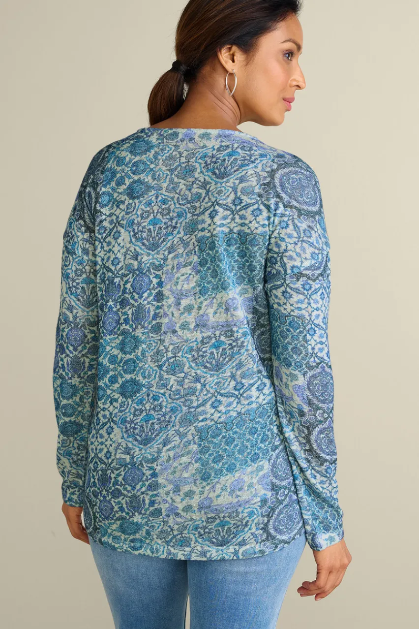 Soft Surroundings Valentina Zip Sweater- Tops|Sweaters & Cardigans