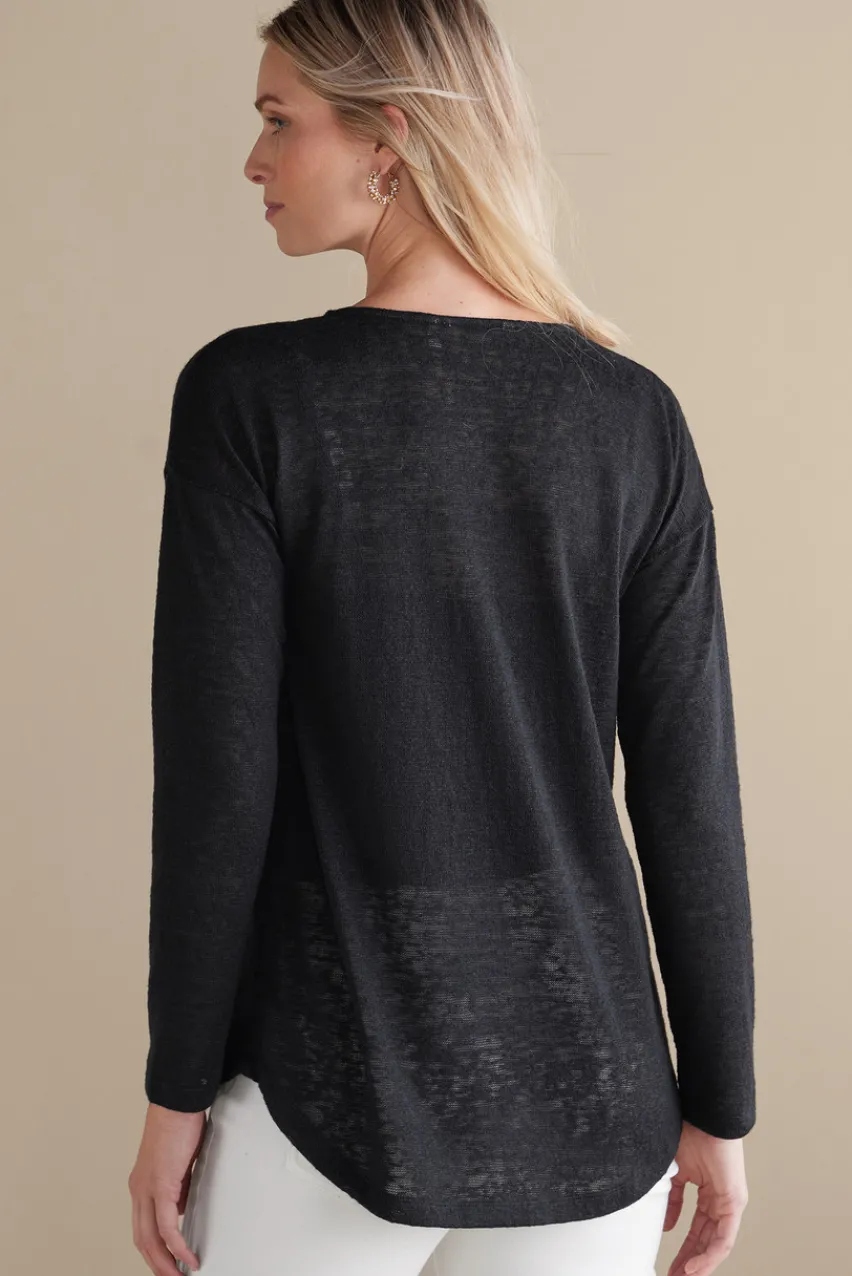 Soft Surroundings Valentina Zip Sweater- Tops|Sweaters & Cardigans