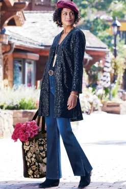Soft Surroundings Valetta Sequin Topper- Toppers|Jackets & Coats