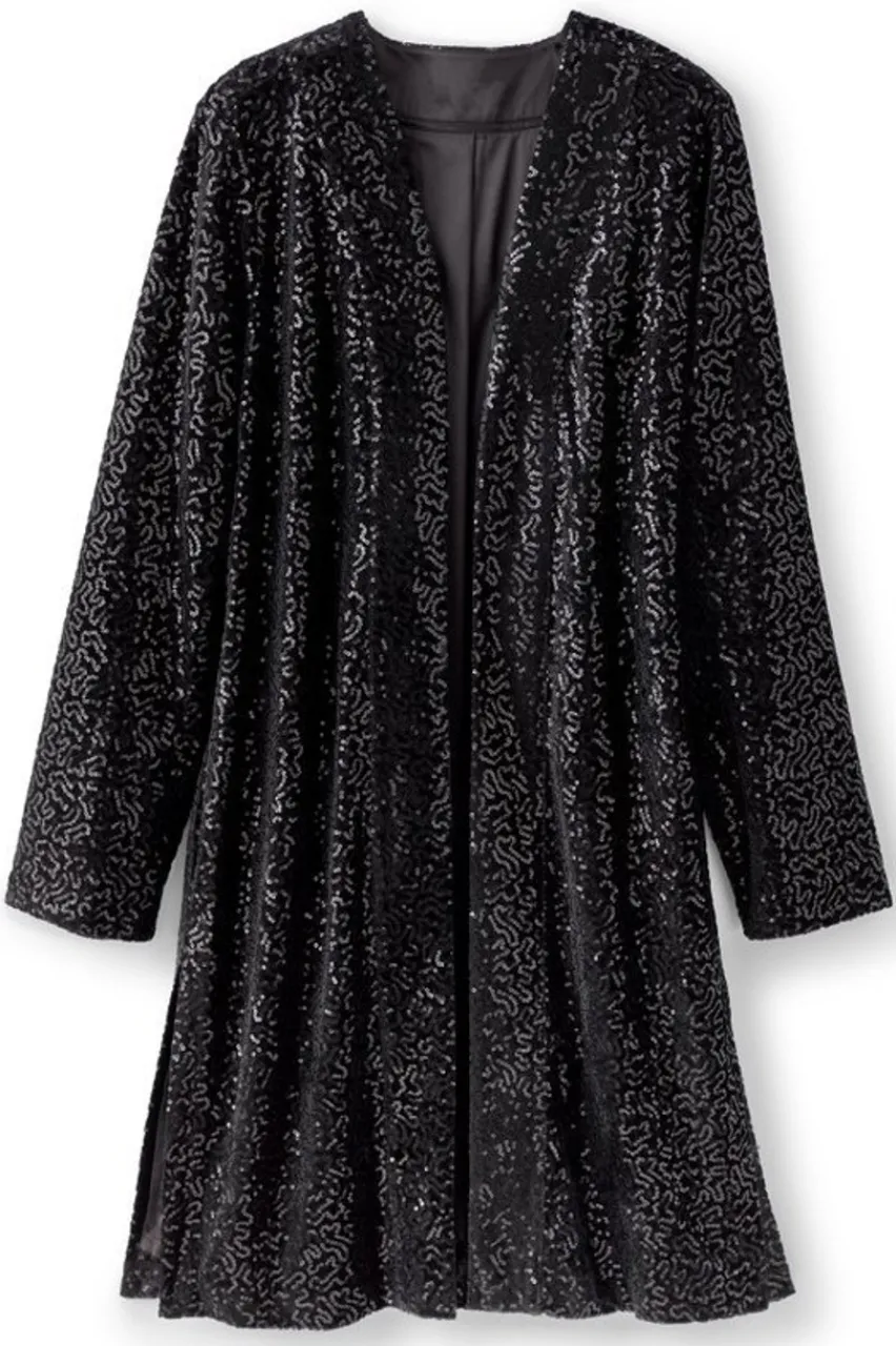 Soft Surroundings Valetta Sequin Topper- Toppers|Jackets & Coats