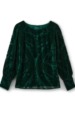 Soft Surroundings Vanetta Velvet Top- Tops