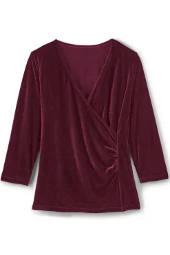 Soft Surroundings Velvet Alyssa Knit Top- Tops