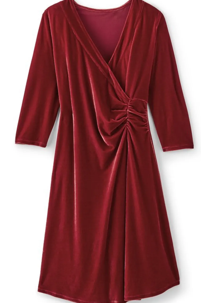 Soft Surroundings Velvet Hyannis Dress- Dresses