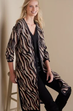 Soft Surroundings Veronica Jacquard Cardigan- Sweaters & Cardigans