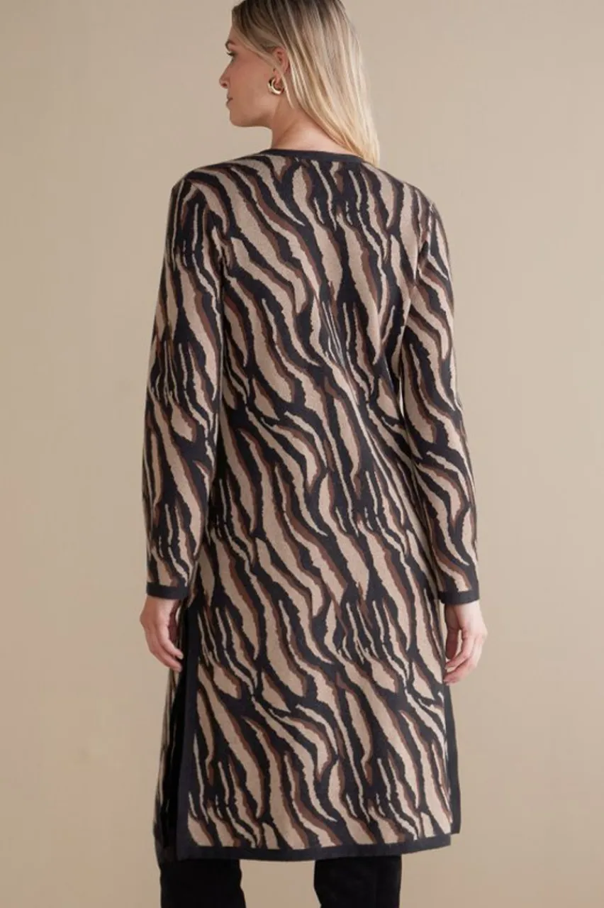Soft Surroundings Veronica Jacquard Cardigan- Sweaters & Cardigans