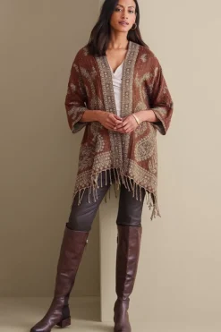 Soft Surroundings Versailles Jacquard Topper- Toppers|Jackets & Coats