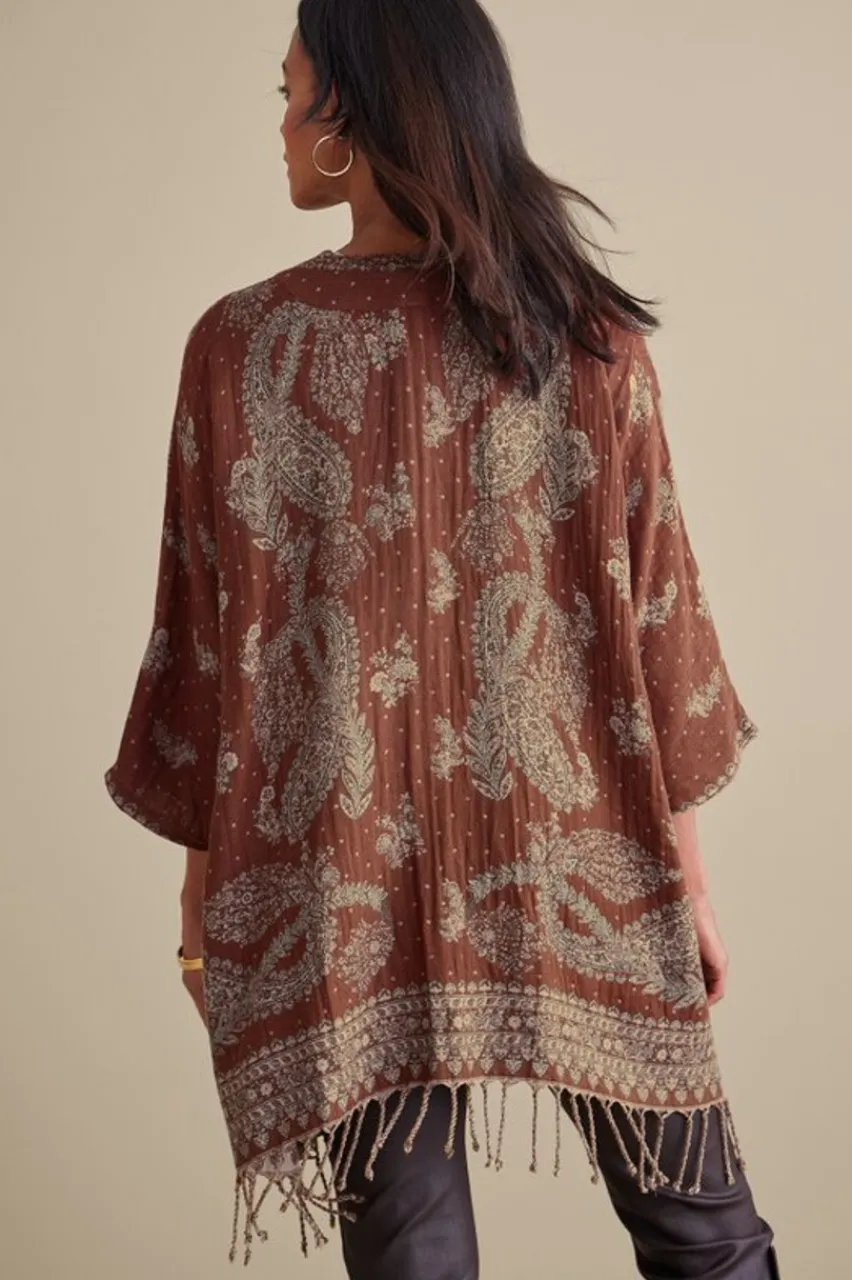 Soft Surroundings Versailles Jacquard Topper- Toppers|Jackets & Coats