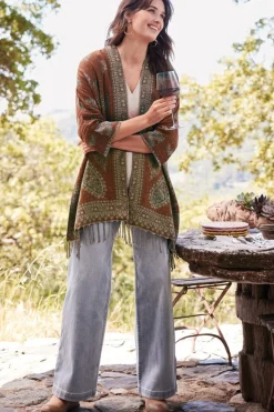 Soft Surroundings Versailles Jacquard Topper- Toppers|Jackets & Coats