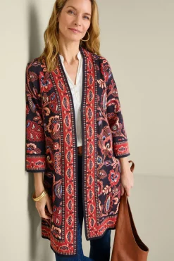 Soft Surroundings Vitrine Jacquard Cardigan- Tops|Sweaters & Cardigans