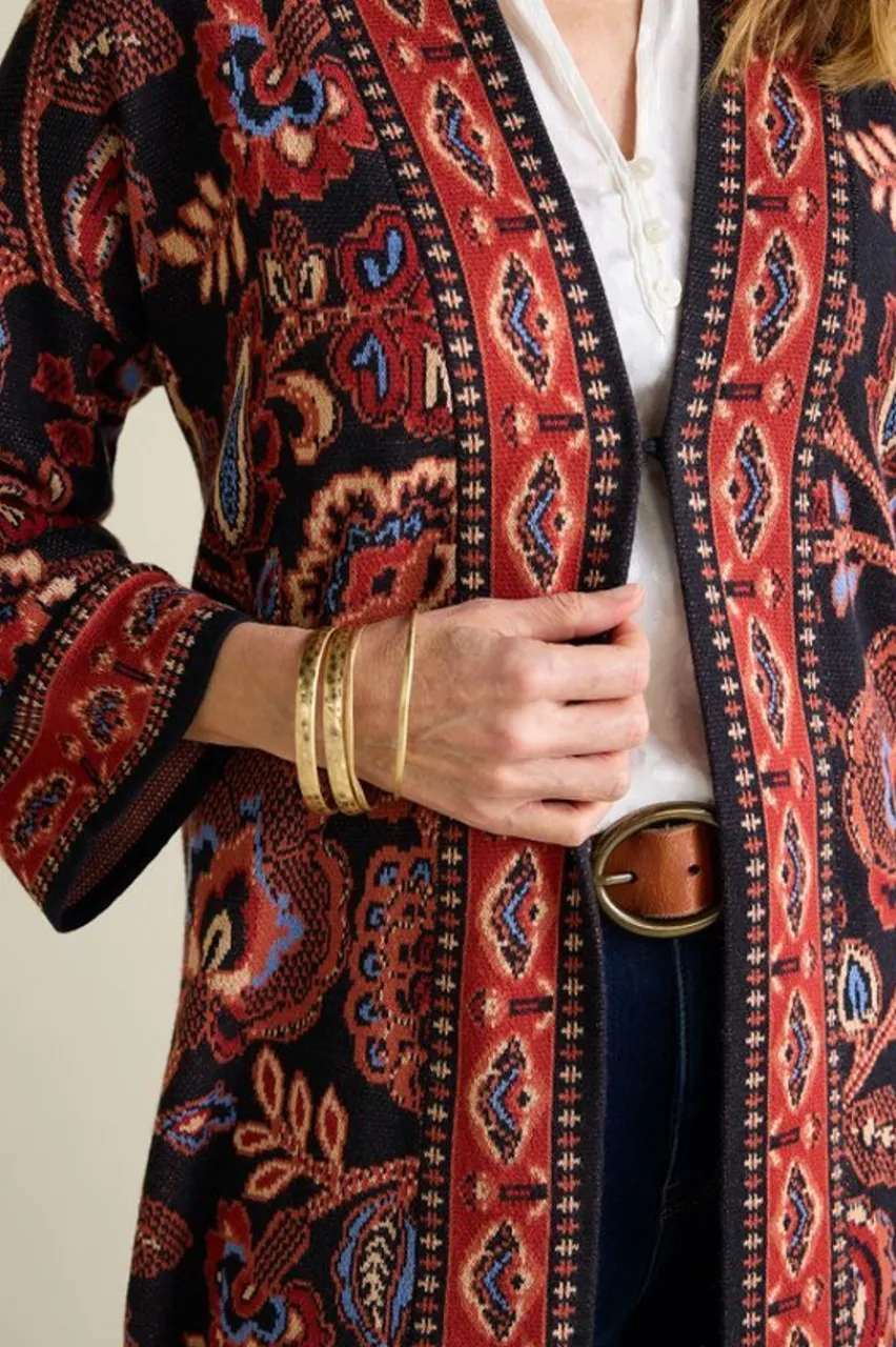 Soft Surroundings Vitrine Jacquard Cardigan- Tops|Sweaters & Cardigans