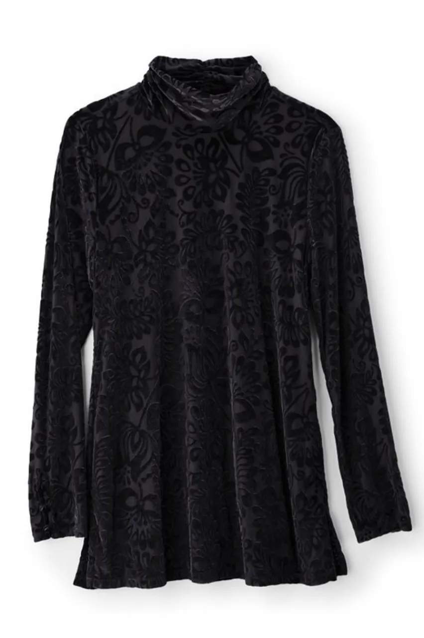 Soft Surroundings Walden Velvet Turtleneck- Tops