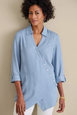 Soft Surroundings Washed Tencel™ Tunic- Tops|Tunics & Leggings