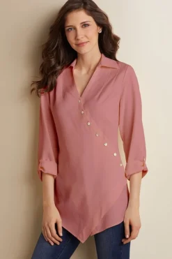 Soft Surroundings Washed Tencel™ Tunic- Tops|Tunics & Leggings