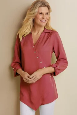 Soft Surroundings Washed Tencel™ Tunic- Tops|Tunics & Leggings
