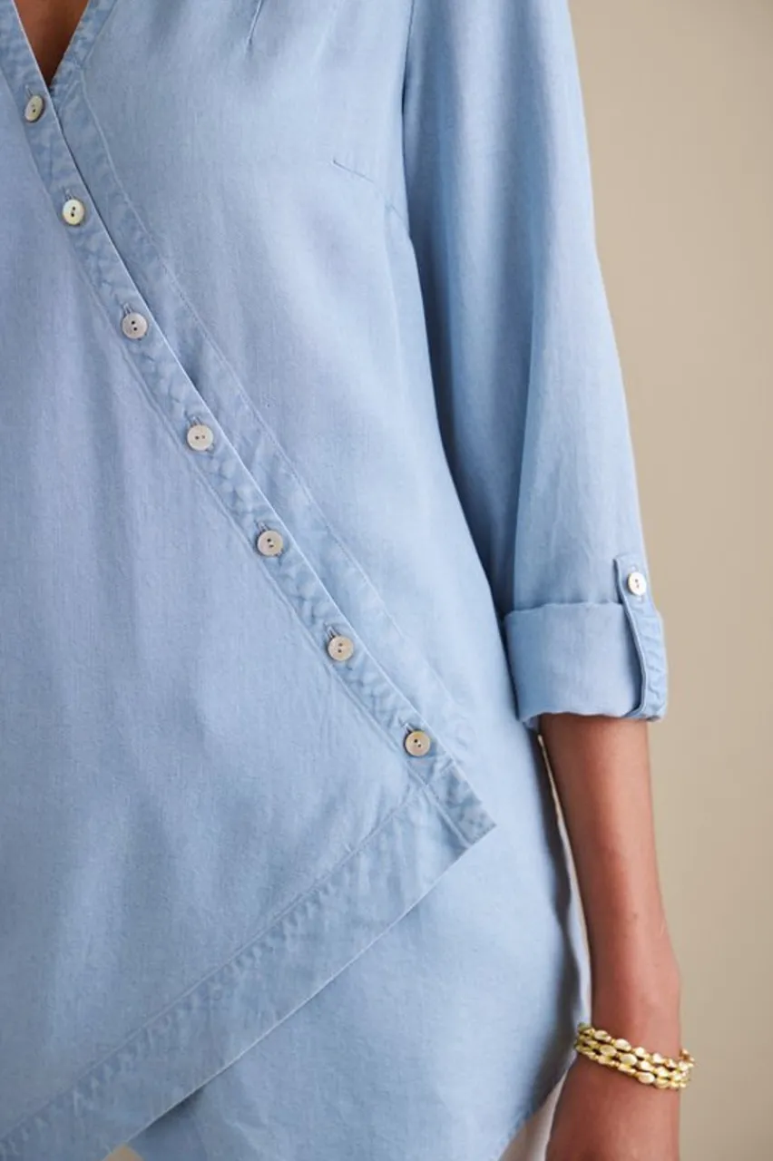 Soft Surroundings Washed Tencel™ Tunic- Tops|Tunics & Leggings