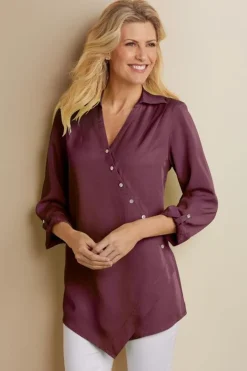Soft Surroundings Washed Tencel™ Tunic- Tops|Tunics & Leggings