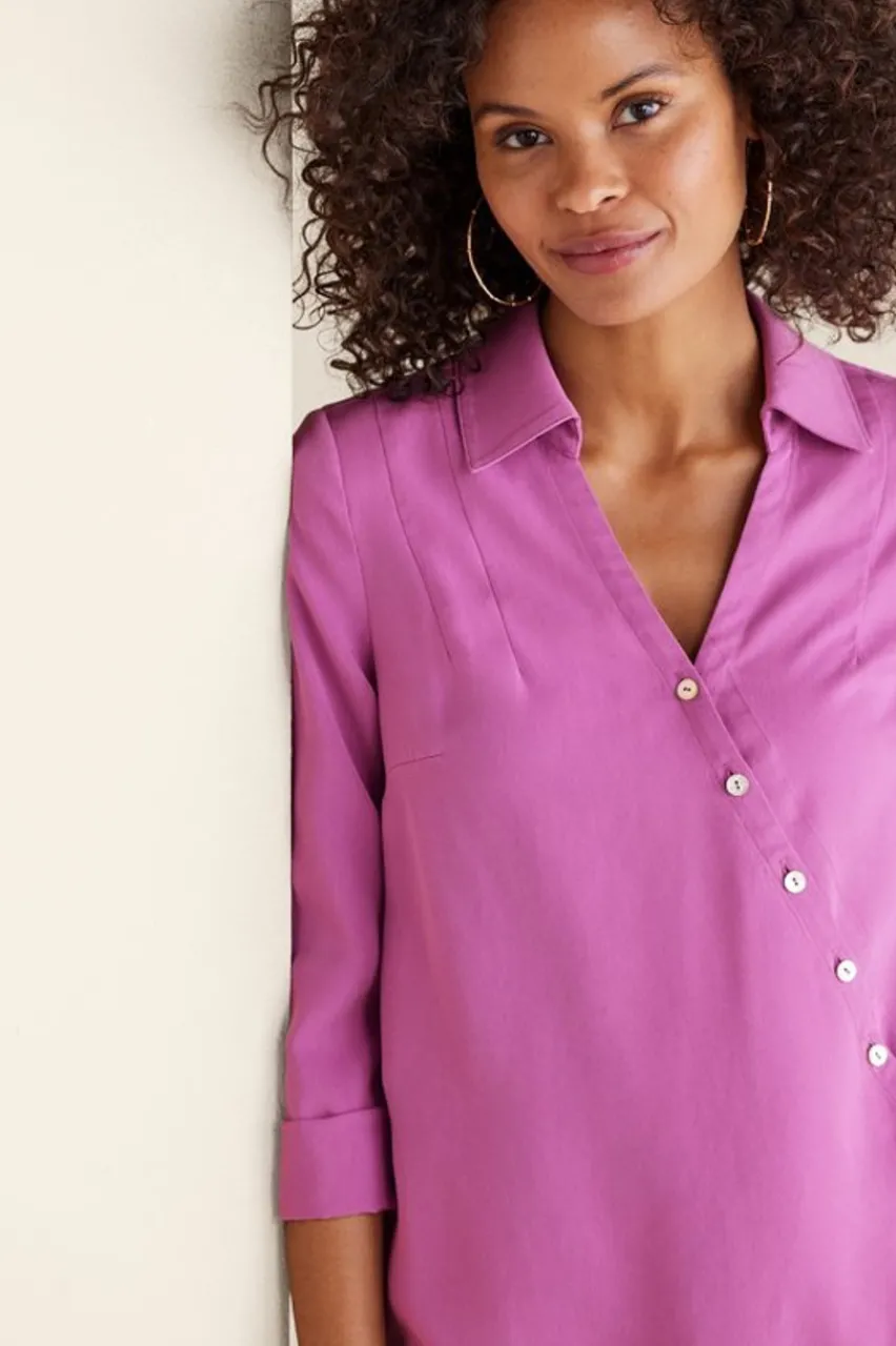 Soft Surroundings Washed Tencel™ Tunic- Tops|Tunics & Leggings
