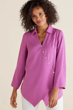 Soft Surroundings Washed Tencel™ Tunic- Tops|Tunics & Leggings