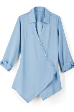 Soft Surroundings Washed Tencel™ Tunic- Tops|Tunics & Leggings