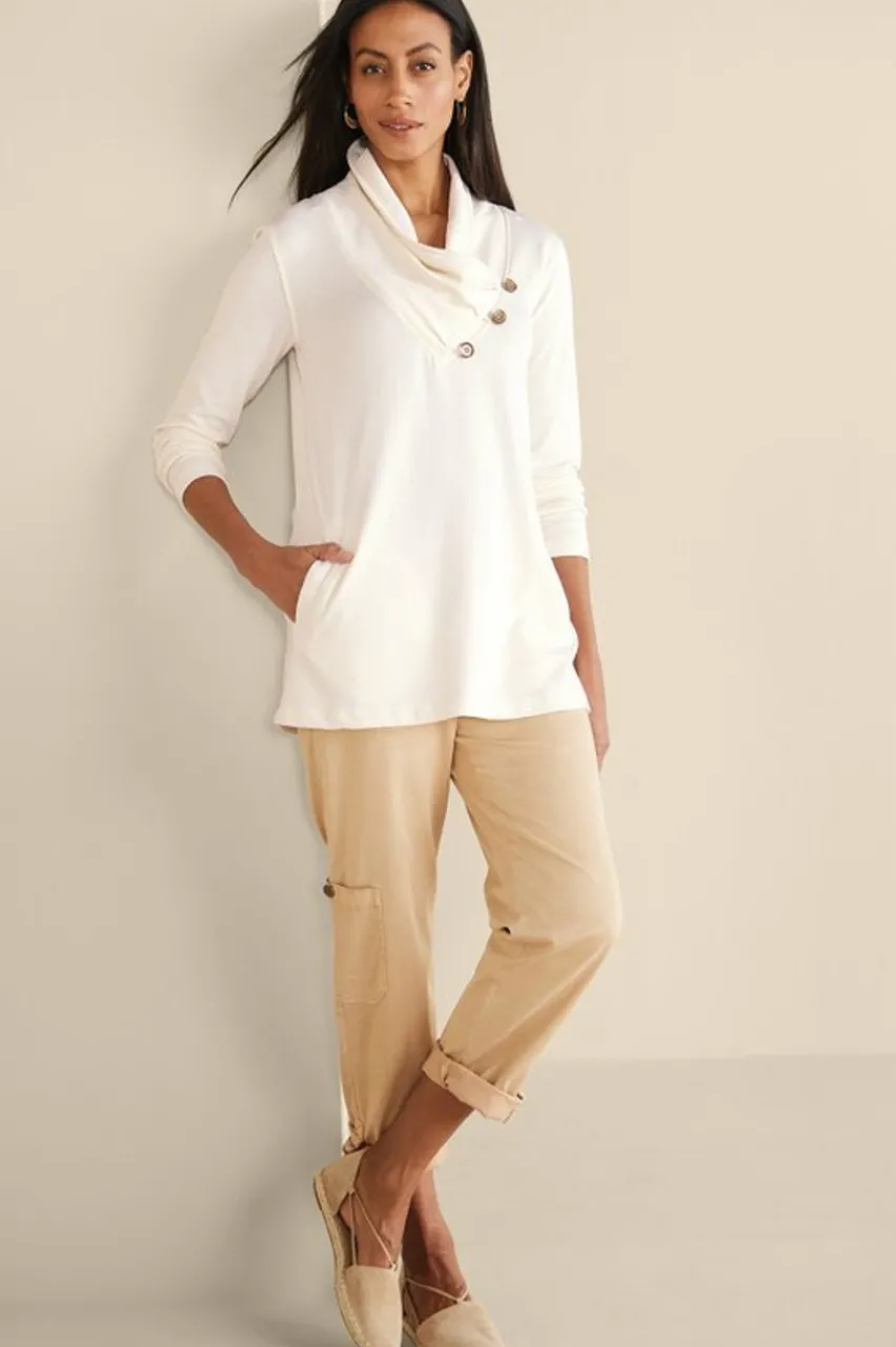 Soft Surroundings Westminster Tunic Sweatshirt- Tops|Tunics & Leggings