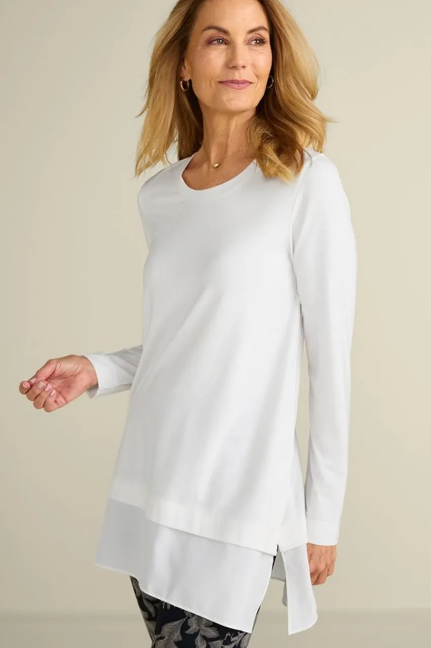Soft Surroundings Willa Layered Tunic- Tops