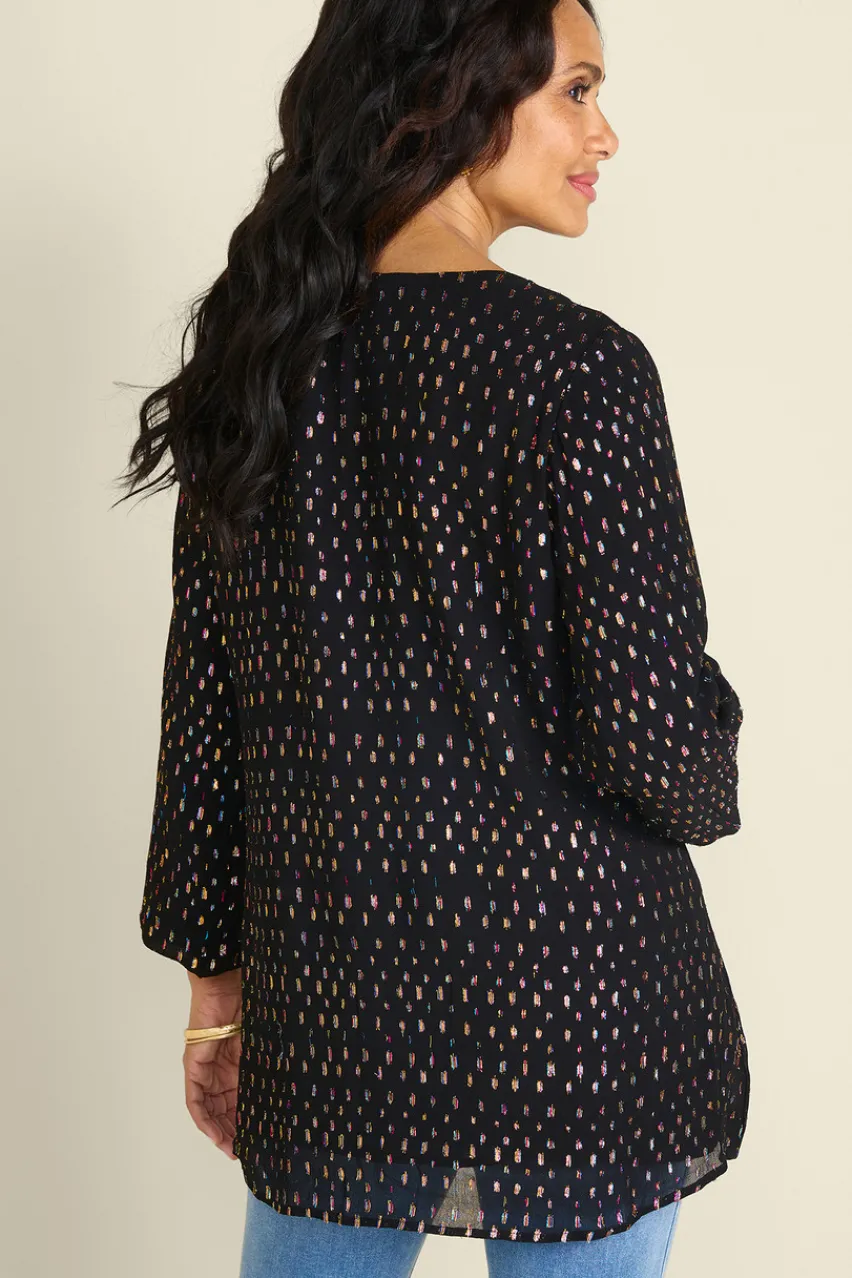 Soft Surroundings Wynn Shimmer Tunic- Tops