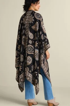 Soft Surroundings Yasmin Embroidered Wrap- Toppers|Jackets & Coats