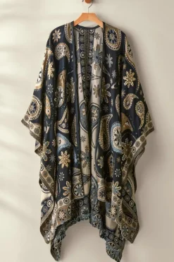 Soft Surroundings Yasmin Embroidered Wrap- Toppers|Jackets & Coats